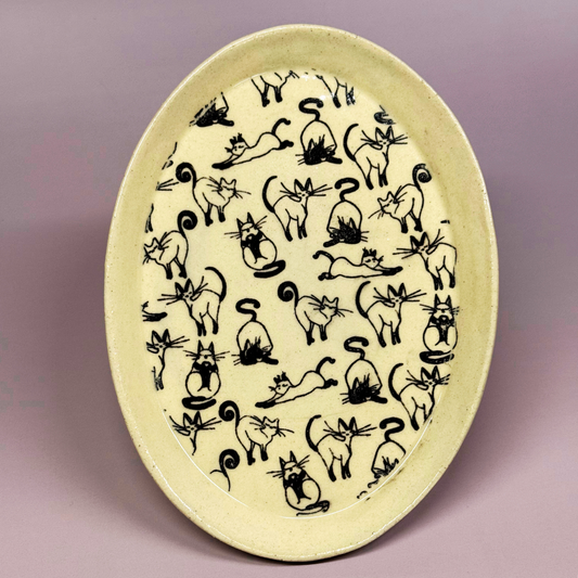 Oval Kitty Plate