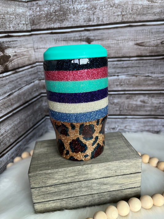 Leopard spot & Stripes Koozie