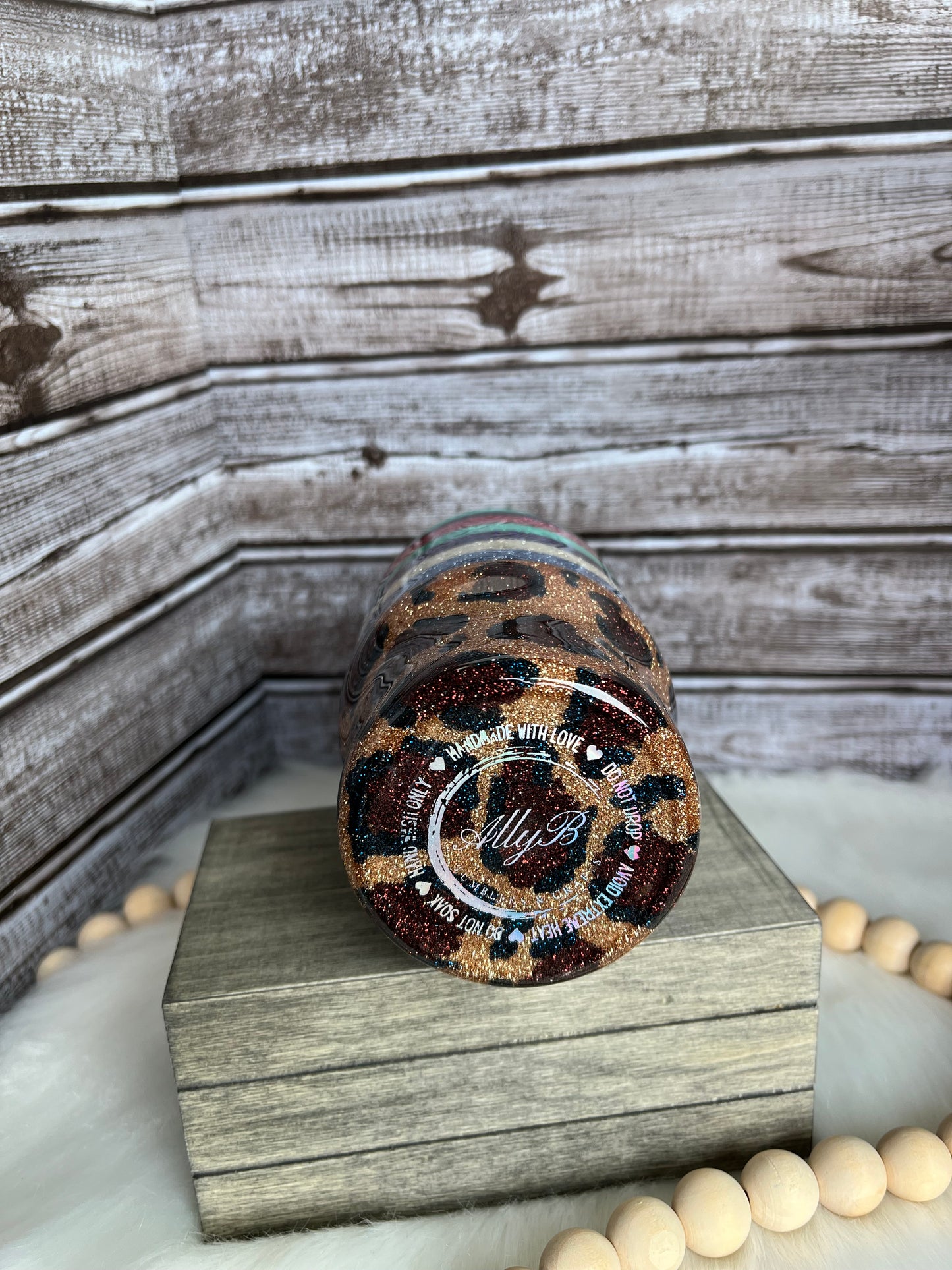 Leopard spot & Stripes Koozie