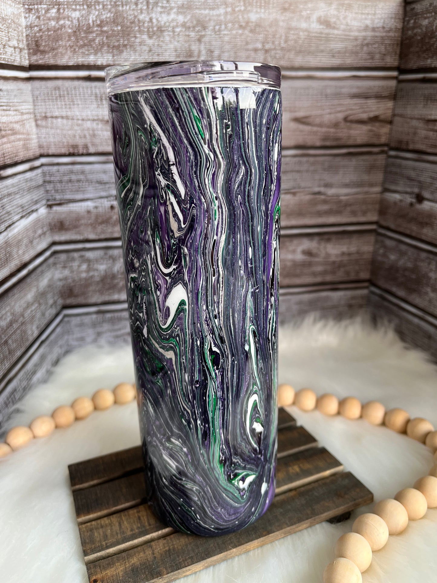 Purple, Green, Black, & White Hydrodip