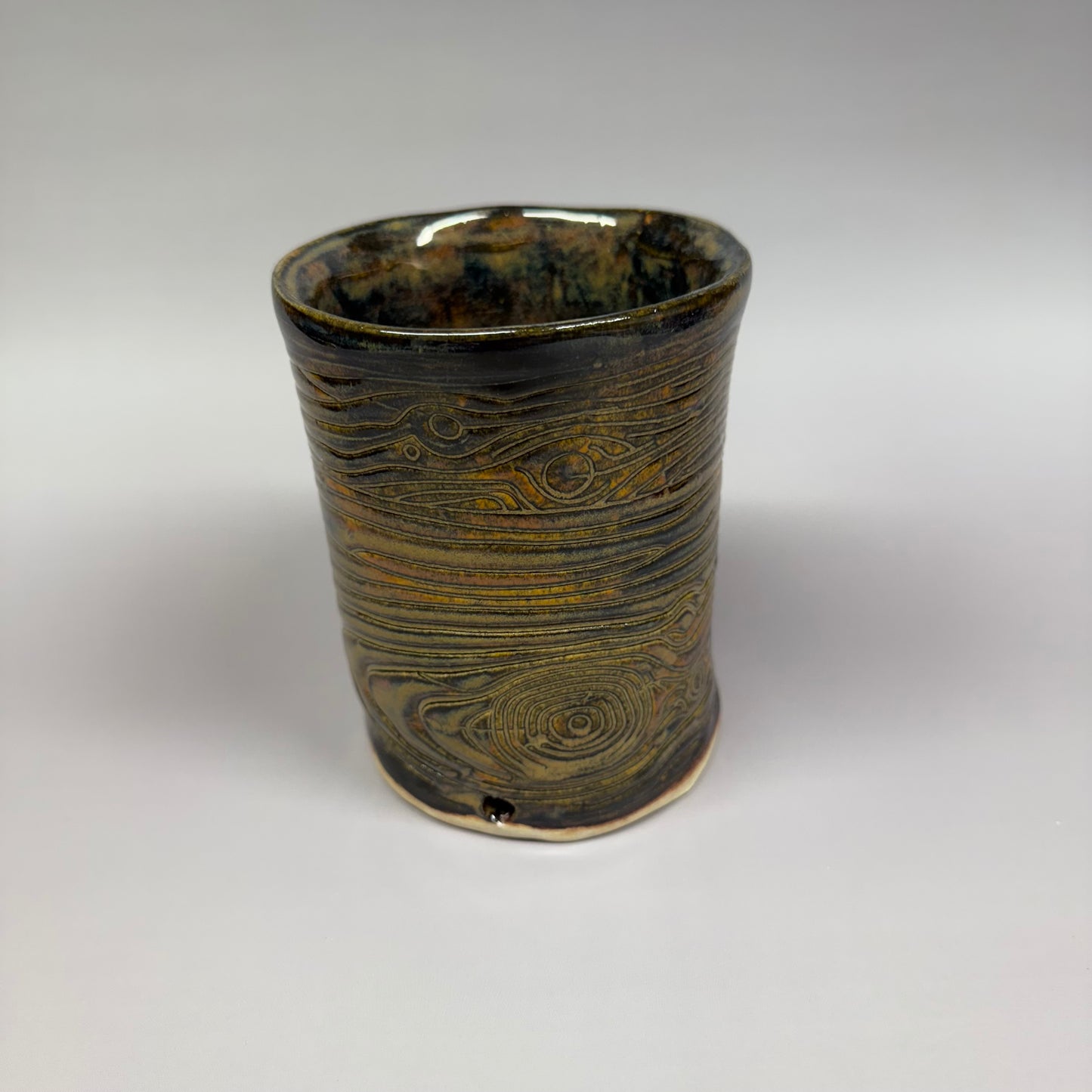 Woodgrain Flower Pot