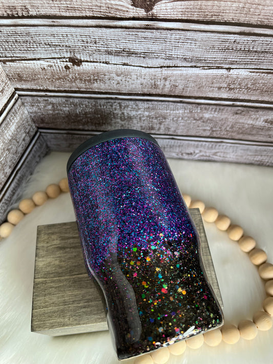 Purple & Black Koozie