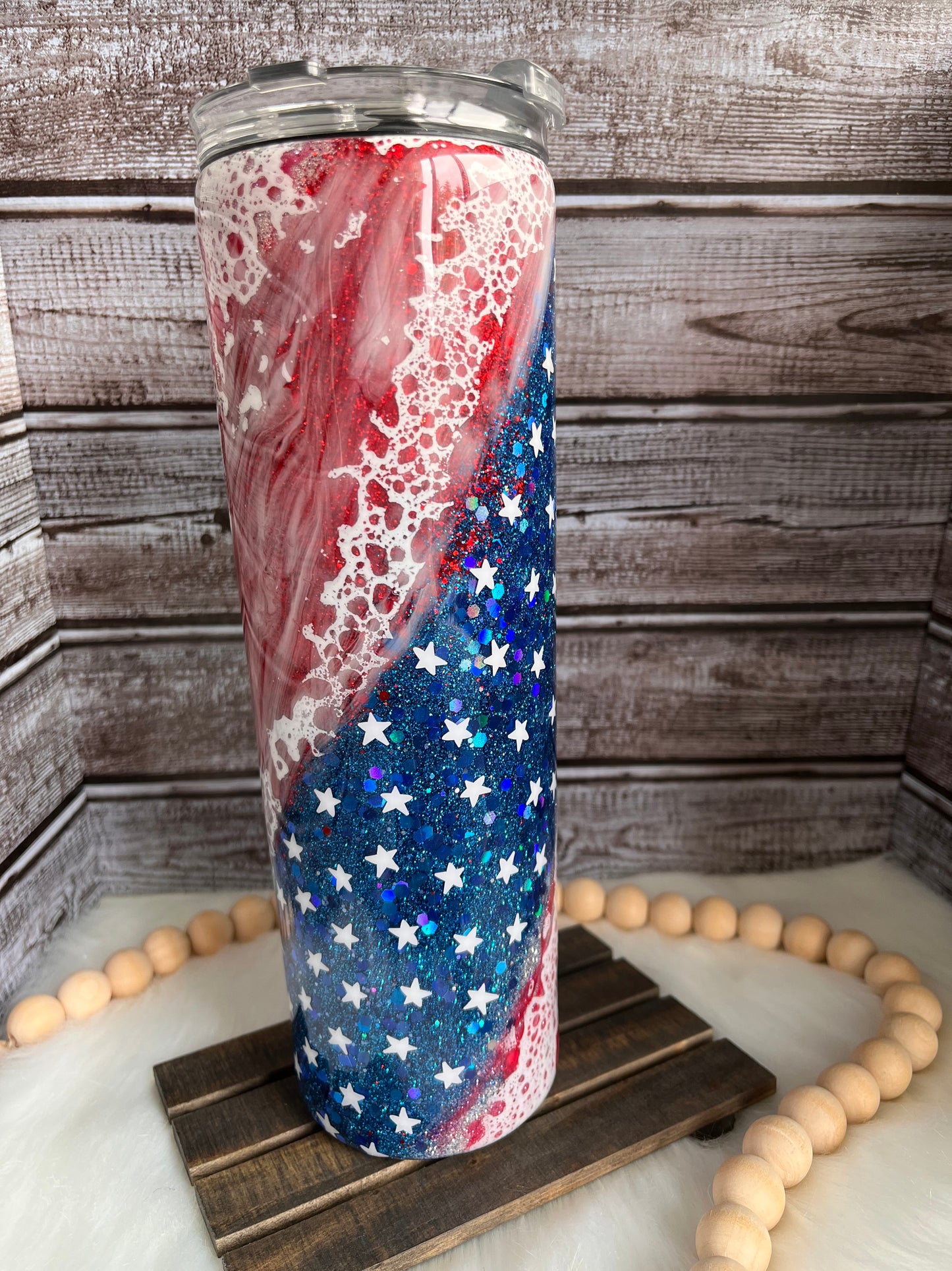 Red White & Blue Swirl