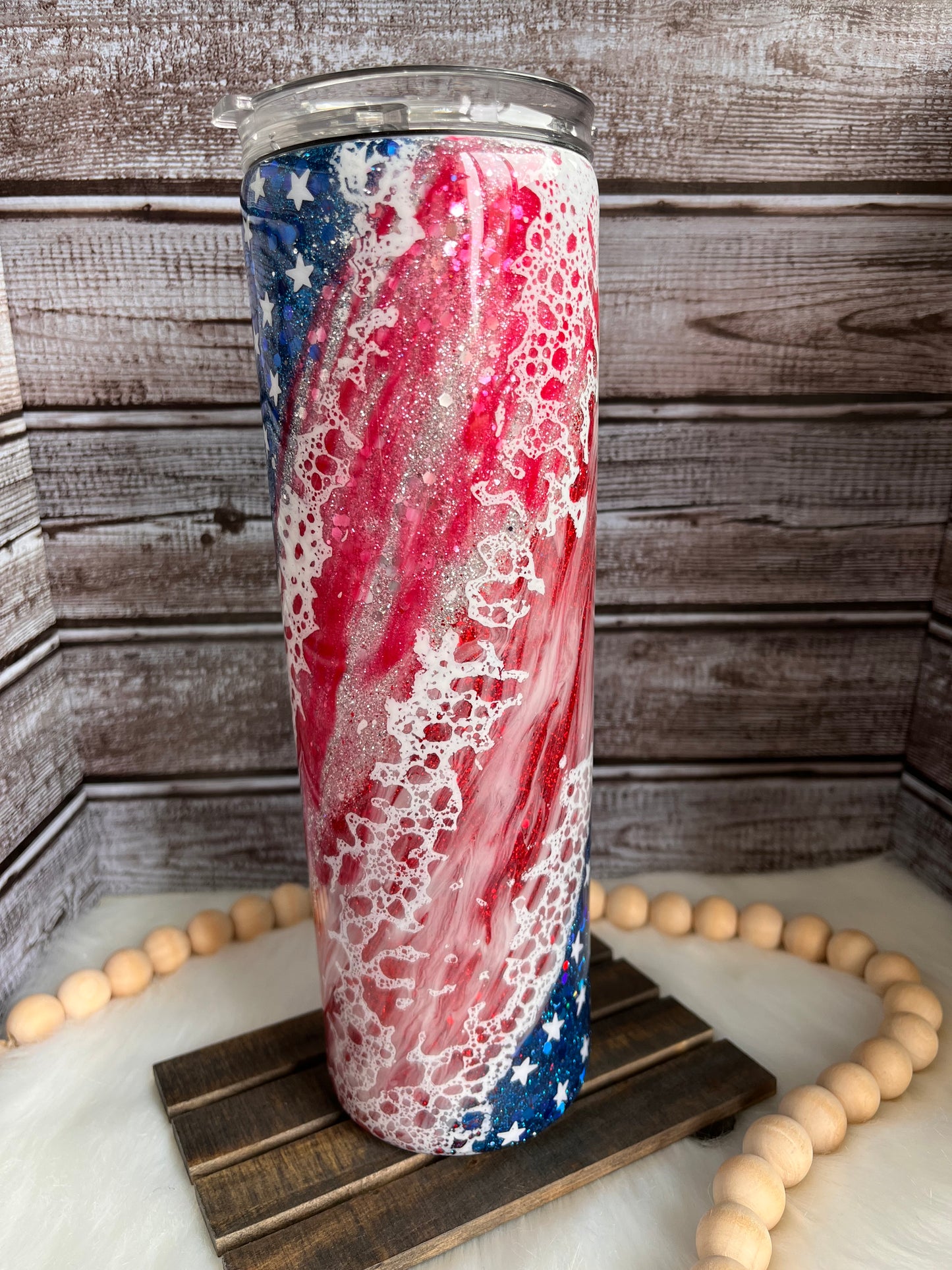 Red White & Blue Swirl