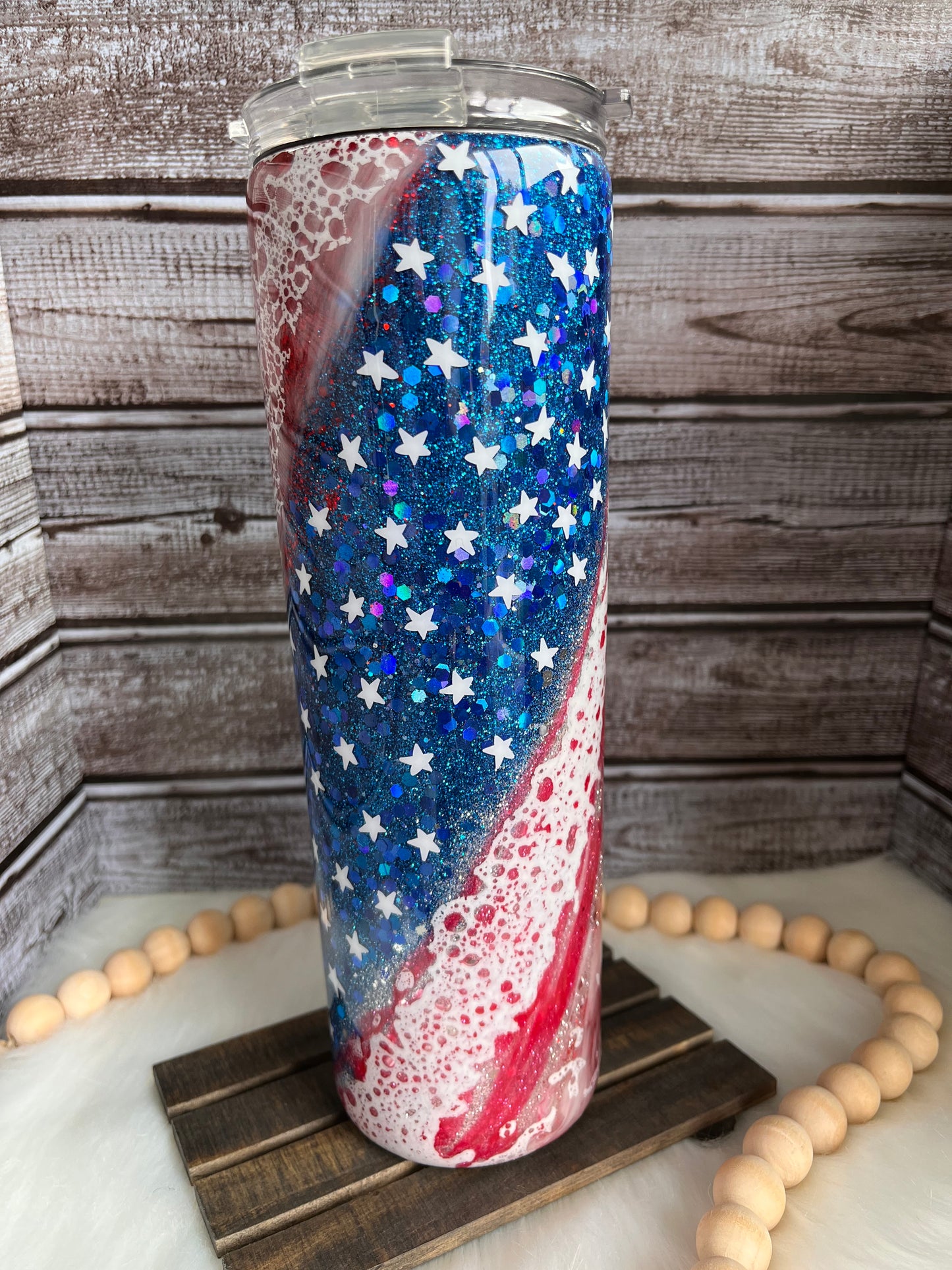 Red White & Blue Swirl